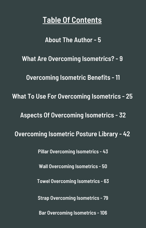 Overcoming isometrics book hotsell